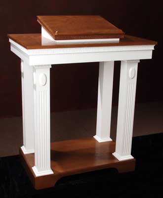 TOP-620 Two-tone colonial style pulpit